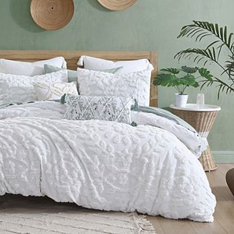 Peri Chenille Laurel Duvet Cover Set with Shams