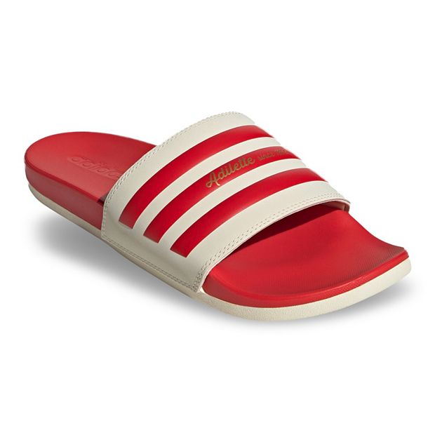 Adidas comfort 2024 slides red