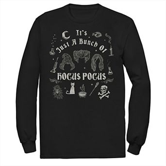 Disney's Hocus Pocus Big & Tall It's A Bunch Doodles Long Sleeve Tee
