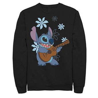 Disney's Lilo & Stitch Big & Tall Flowers Background Fleece Sweatshirt