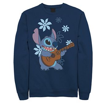Disney's Lilo & Stitch Big & Tall Flowers Background Fleece Sweatshirt