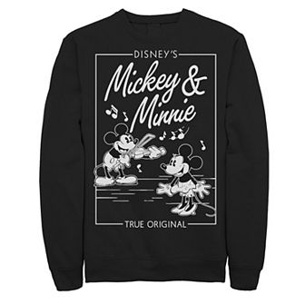 Disney's Mickey & Minnie Big & Tall Classic Music Couple True Original Fleece Sweatshirt