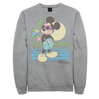 Disney's Mickey & Friends Big & Tall Mickey Retro Beach Fleece Sweatshirt