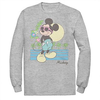 Disney's Mickey & Friends Big & Tall Mickey Retro Beach Long Sleeve Tee