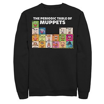 Disney's The Muppets Big & Tall Periodic Table Of The Muppets Fleece Sweatshirt