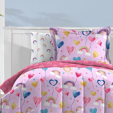 Dream Factory Balloon Hearts Comforter Set