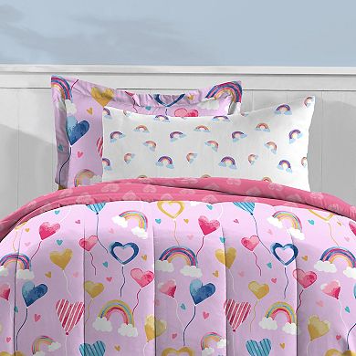 Dream Factory Balloon Hearts Comforter Set