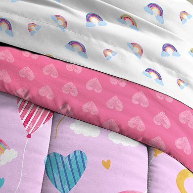 Dream Factory Balloon Hearts Comforter Set