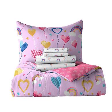 Dream Factory Balloon Hearts Comforter Set