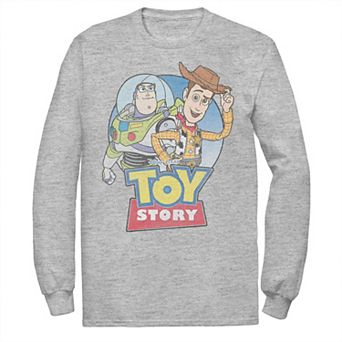 Disney / Pixar Toy Story Big & Tall Logo Buzz And Woody Long Sleeve Tee