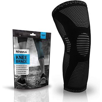 Powerlix Knee Compression Sleeve for Men & Women for Knee Pain/Support & Sports
