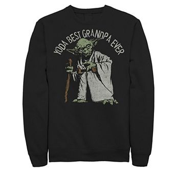 Men's Star Wars Yoda Best Grandpa Ever Fleece Sweatshirt
