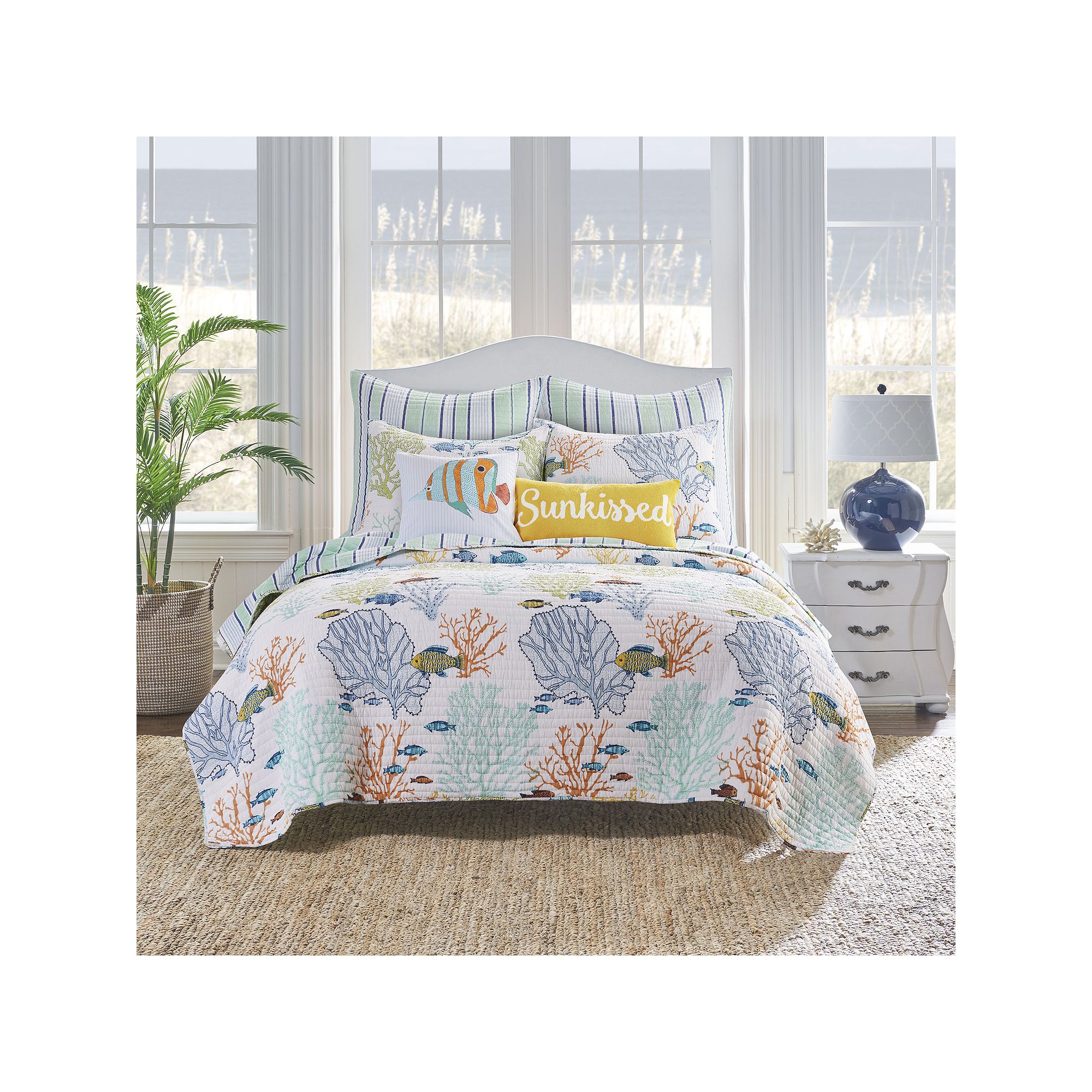 Levtex Home Deep Sea Multicolor Quilt Set with Shams