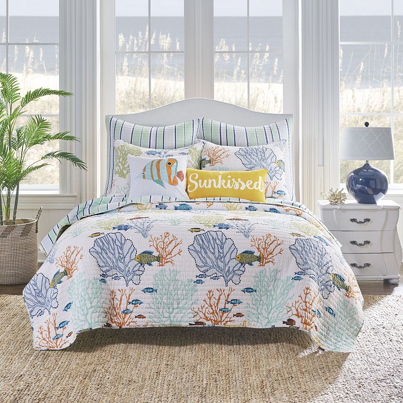 80437152 Levtex Home Deep Sea Multicolor Quilt Set with Sha sku 80437152