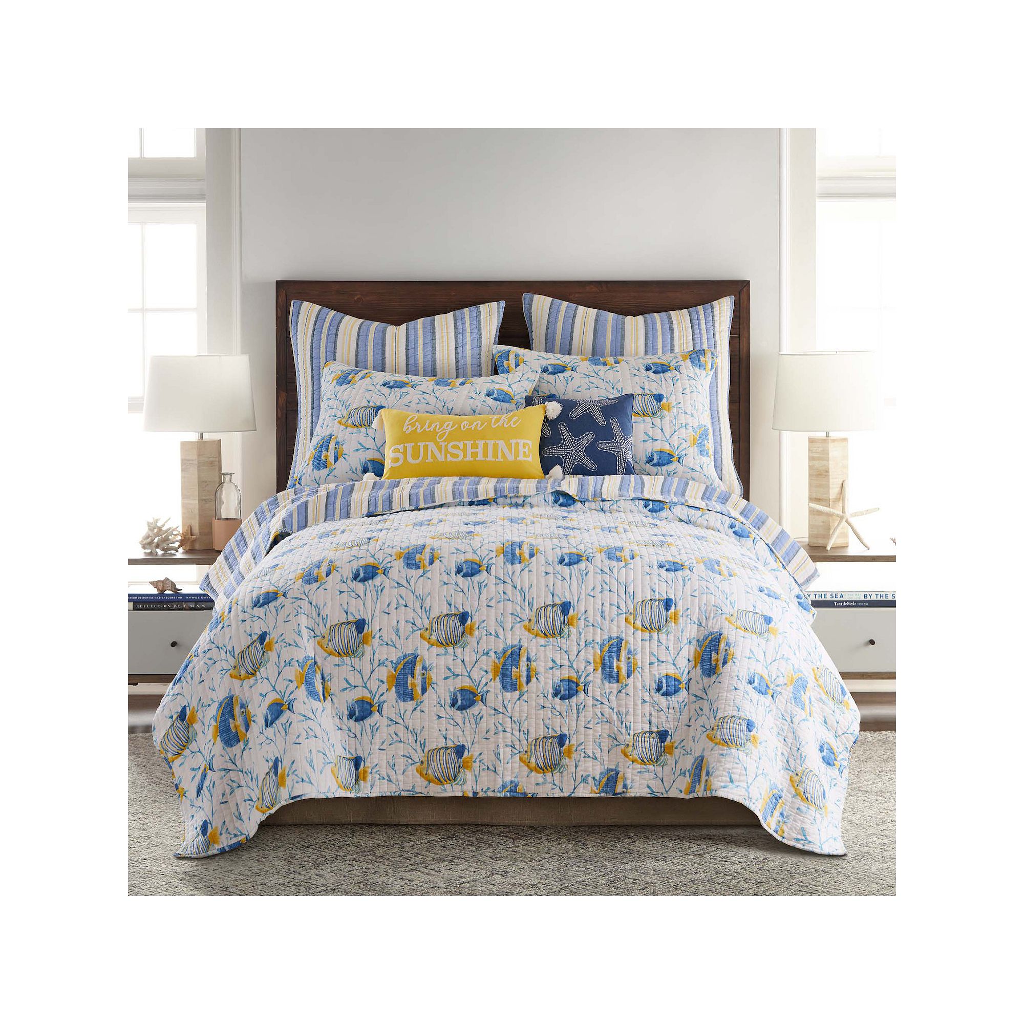 Levtex Home Tropical Sea Quilt Set with Shams, Multi