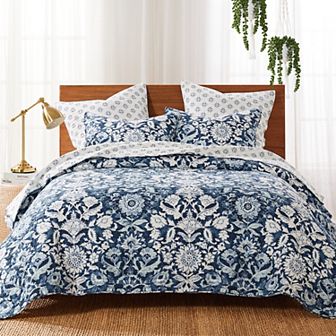 Levtex Home Laure Indigo Quilt Set with Shams