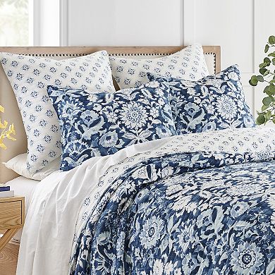 Levtex Home Laure Indigo Quilt Set with Shams