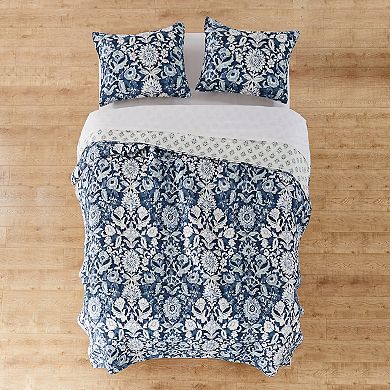 Levtex Home Laure Indigo Quilt Set with Shams