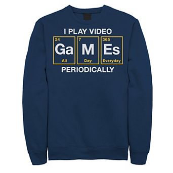 Big & Tall I Play Video Games Periodically Fleece Sweatshirt