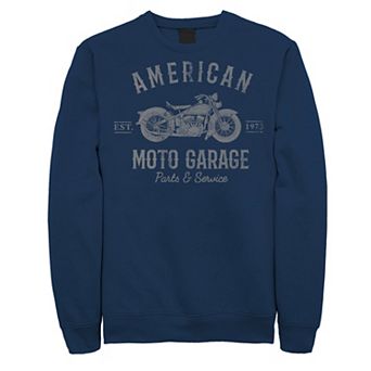 Big & Tall American Moto Garage Est. 1973 Fleece Sweatshirt