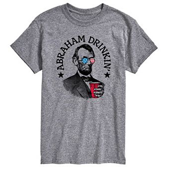 Big & Tall Abraham Drinkin Graphic Tee