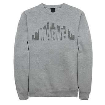Big & Tall Marvel City Skyline Logo Fade Fleece Sweatshirt