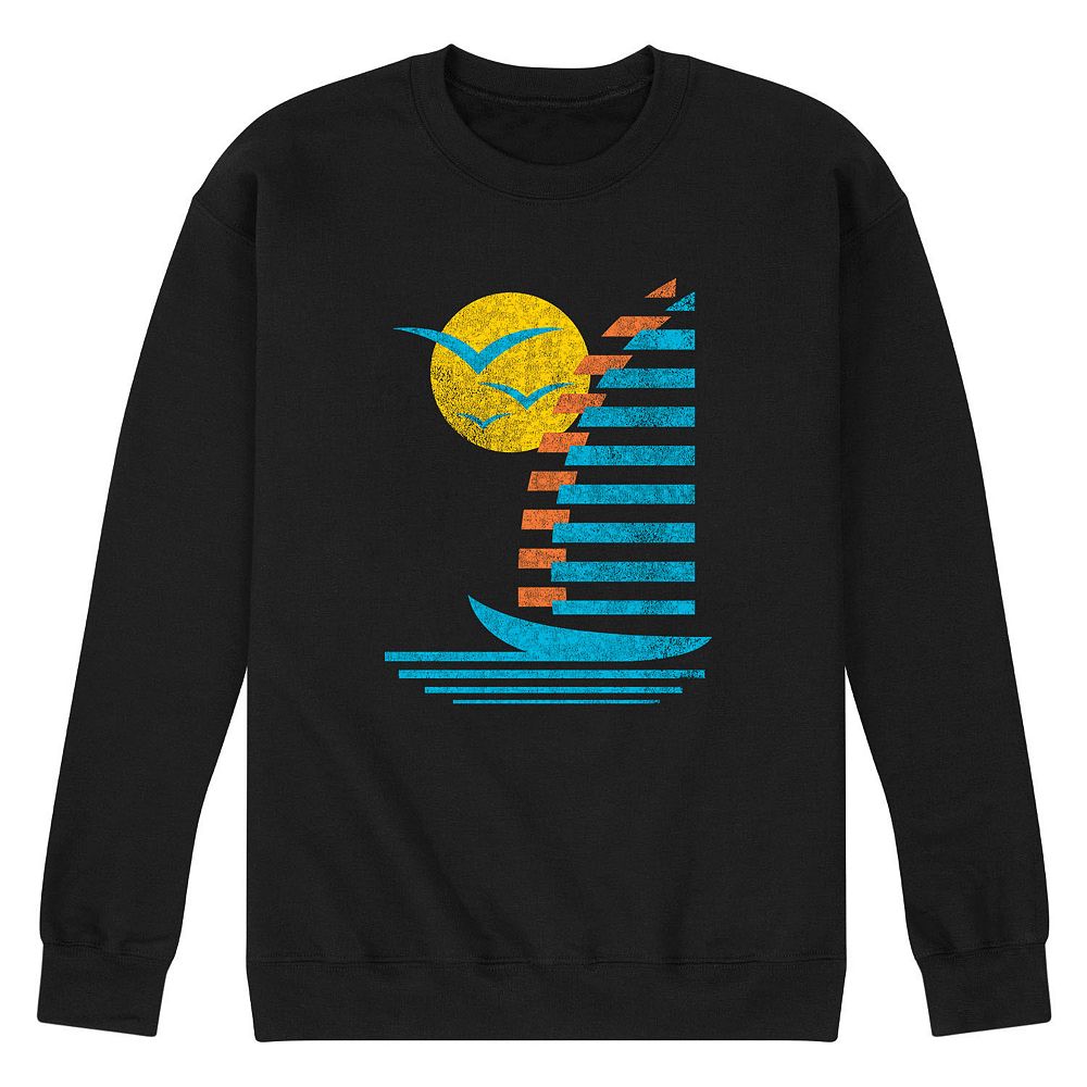 80’s Blue Spring Lake Super Soft Sailboat 50/50 Sweatshirt