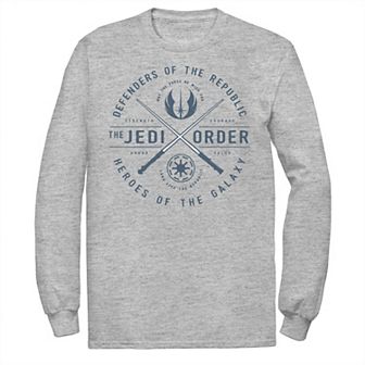 Big & Tall Star Wars Sabers Emblem Long Sleeve Tee