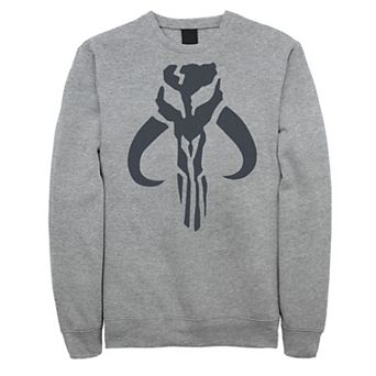 Big & Tall The Mandalorian Mythosaur Skull Logo Fleece Sweatshirt