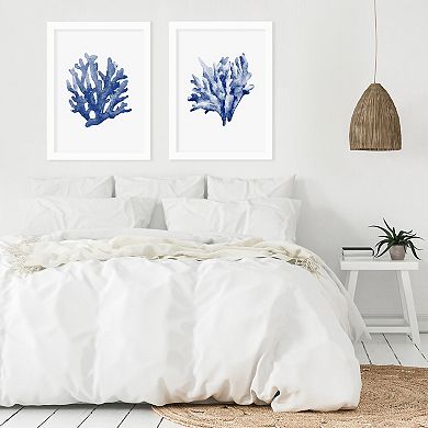 Americanflat 2-pc. Framed Print Wall Art - Blue Coral