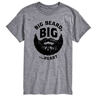 Big & Tall Big Beard Big Heart Graphic Tee