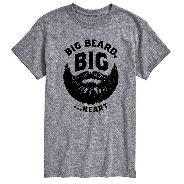 Big & Tall Big Beard Big Heart Graphic Tee