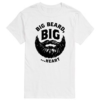 Big & Tall Big Beard Big Heart Graphic Tee
