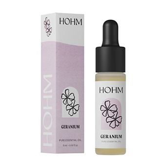 Hohm Geranium Essential Oil - Natural, Pure Essential Oil for Your Home Diffuser - 15 mL