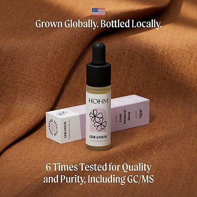 Hohm Geranium Essential Oil - Natural, Pure Essential Oil for Your Home Diffuser - 15 mL