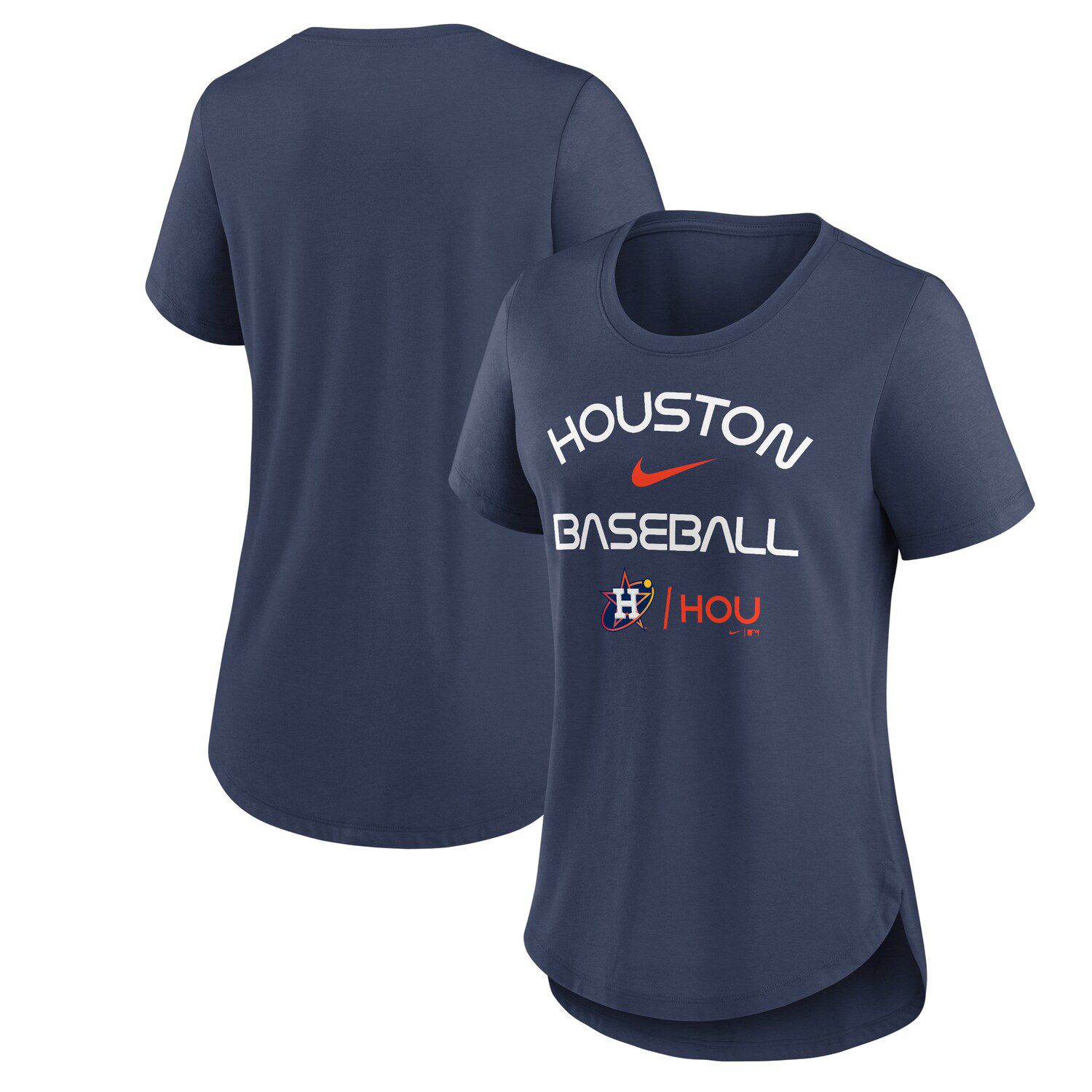 Nike Men's Houston Astros Authentic Collection Early Work Performance T-Shirt - Navy - S Each