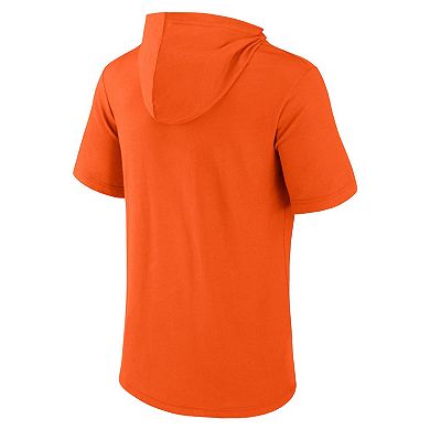 Men's Fanatics Branded Orange Oregon State Beavers Outline Lower Arch Hoodie T-Shirt