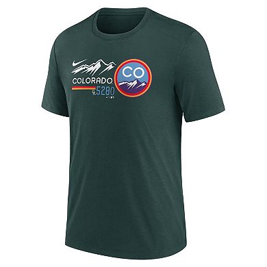 Men's Nike  Colorado Rockies City Connect Tri-Blend T-Shirt