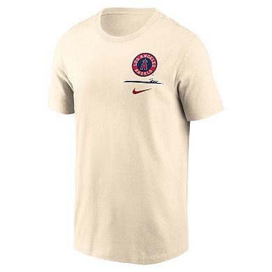 Men's Nike  Cream Los Angeles Angels City Connect 2-Hit T-Shirt