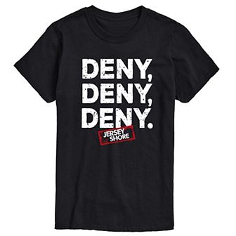 Big & Tall Jersey Shore Deny Deny Deny Graphic Tee