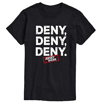 Big & Tall Jersey Shore Deny Deny Deny Graphic Tee