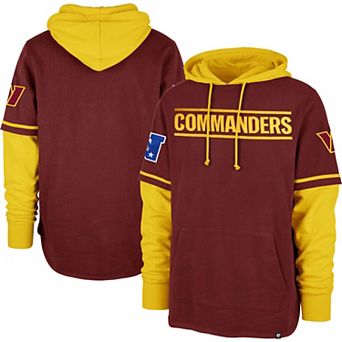 Men's '47 Burgundy Washington Commanders Shortstop Pullover Hoodie