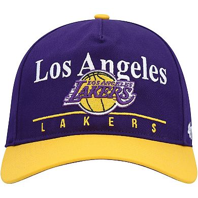 Men's '47 Purple/Gold Los Angeles Lakers Super Hitch Adjustable Hat