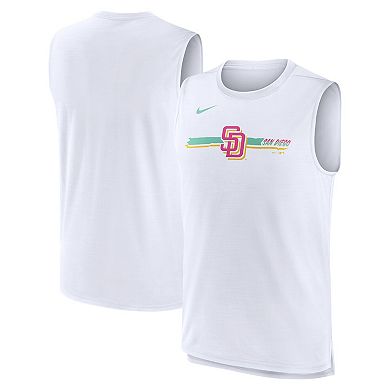 Men's Nike White San Diego Padres City Connect Muscle Tank Top