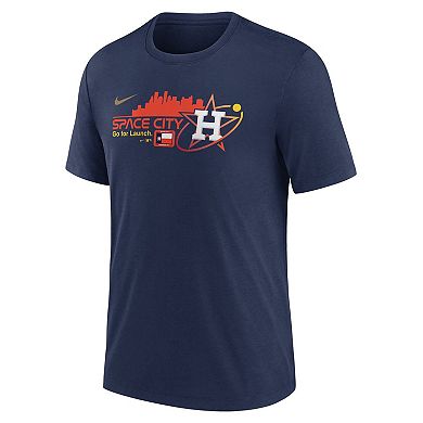 Men's Nike Navy Houston Astros City Connect Tri-Blend T-Shirt