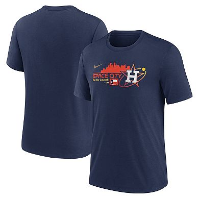 Men's Nike Navy Houston Astros City Connect Tri-Blend T-Shirt