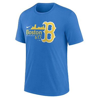 Men's Nike Blue Boston Red Sox City Connect Tri-Blend T-Shirt