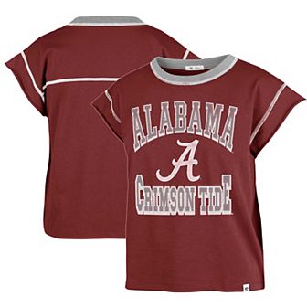 Women's '47 Crimson Alabama Crimson Tide Sound Up Maya Cutoff T-Shirt