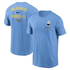 NEW Nike Milwaukee Brewers Baseball MEN'S Pitch Black T-Shirt #22