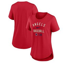 Women's Nike Cream Los Angeles Angels City Connect Tri-Blend Tank Top